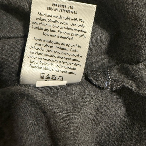 George Mens Gray Check Pattern Polo Shirt Size Small - Picture 5 of 7